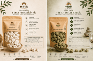 Koca Karia Beyaz & Yeşil Yenilebilir Kil Seti (2’li Paket)