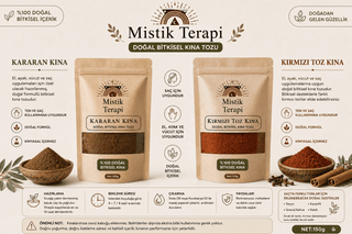 Kına İkili Paket (150gr Kararan + 150gr Kırmızı)