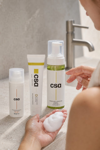 CSA AI - CSA | Barrier Cream + Marine Algae Cleanse Foam + Bitkisel Işık Bariyeri Güneş Kremi 3'lü Set - 01