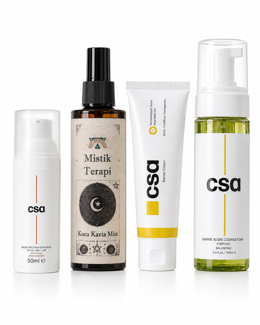 CSA AI - Mistik Saç Terapi & CSA | Mist Sprey + Barrier Cream + Marine Algae Cleanse Foam + Bitkisel Işık Bariyeri Güneş Kremi 4lü Set l Işık Bariyeri Güneş Kremi 4'lü Set - 03