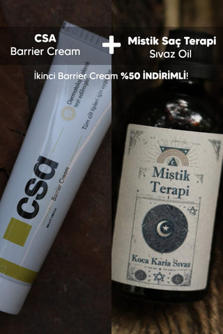 Mistik Saç Terapi | Sıvaz Oil & CSA | Barrier Cream 2'li Set